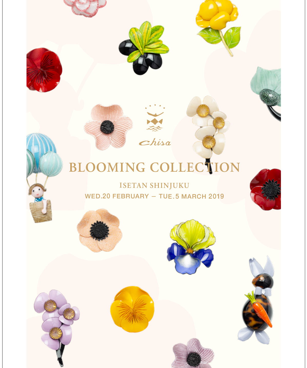 chisa BLOOMING COLLECTION in ISETAN