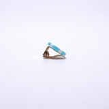 ムリーネ ミルフィオリ ピンブローチ ヴェネチアンガラス イヤリング