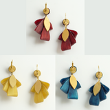 Pierced Earrings「Houseki ni Ribbon(Ribbon with Jewel)」3colors