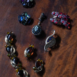 Brooch/Red Lavarock Paste