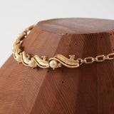Necklace/Pearl Rhinestone