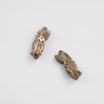 ブラウン イエロー イヤリング/ヴィンテージ・コスチュームジュエリー