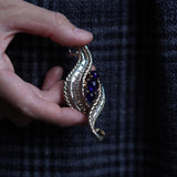 Schiaparelli(スキャパレッリ)コバルトブルーガラスブローチ /ヴィンテージ・コスチュームジュエリー