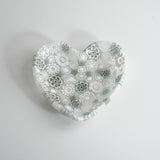 小皿「Cuore」Murrine Bianco