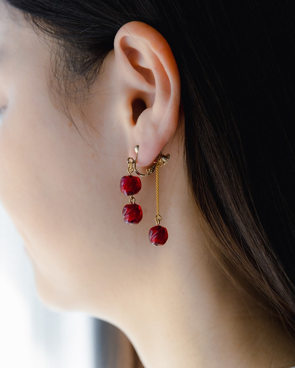 Earring 「Solatio」ROSSO