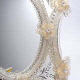 Golden Flower Decoration Mirror