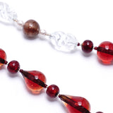 Necklace「Drop Asymmetry」Rosso