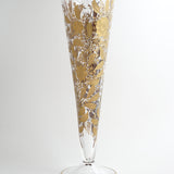 oval cone Vase「Bouquet」Gravure/gold paint