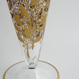 oval cone Vase「Bouquet」Gravure/gold paint