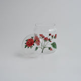 tea container with a lid「Bouquet」Red Flower