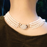 Necklace/Pink Glass