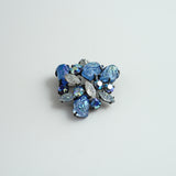 Blue lava rock Brooch