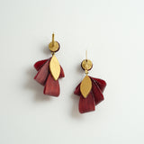 Pierced Earrings「Houseki ni Ribbon(Ribbon with Jewel)」3colors