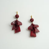 Pierced Earrings「Houseki ni Ribbon(Ribbon with Jewel)」3colors