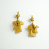 Pierced Earrings「Houseki ni Ribbon(Ribbon with Jewel)」3colors