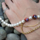 Dado×Pearl×Chain Necklace(Short)