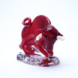ムラーノガラスの干支シリーズ2021年 干支「未来へ駆ける紅丑」