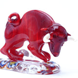 ムラーノガラスの干支シリーズ2021年 干支「未来へ駆ける紅丑」