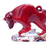 ムラーノガラスの干支シリーズ2021年 干支「未来へ駆ける紅丑」