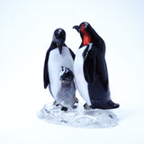 Penguin family on iceberg