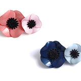 ANEMONE BROOCH TWO FLOWERS (SMALL)
