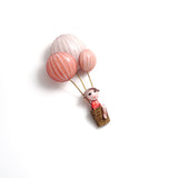 Brooch「Girl and Hot Air Balloon」