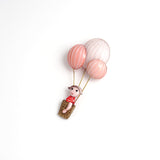 Brooch「Girl and Hot Air Balloon」