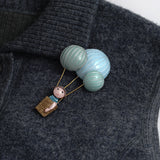 Brooch「Girl and Hot Air Balloon」