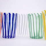 タンブラー「ムラーノ ストライプ」ビアンコ