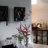 Vase「Bouquet」Small gravure/Gold Paint