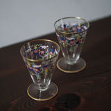 Glass with Stem「Enameled」