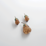 Brooch&Earring Set Lucite“Pear”