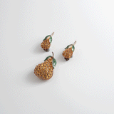 Brooch&Earring Set Lucite“Pear”