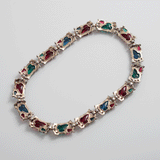 Necklace/Rhinestone 「Fruit salad」