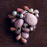 Brooch 'Shell' Pink