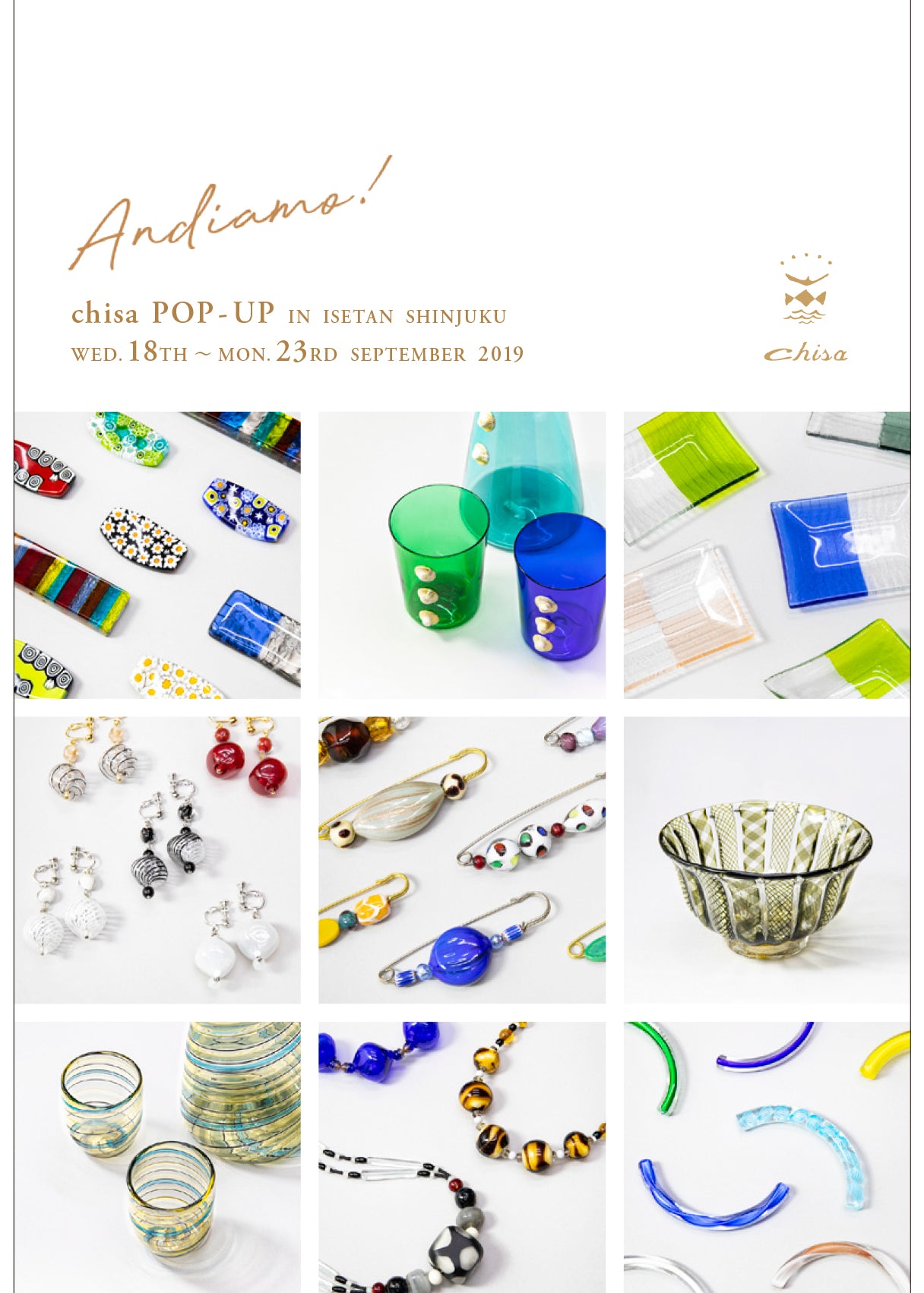 chisa Pop-Up in ISETAN SHINJUKU Andiamo!!