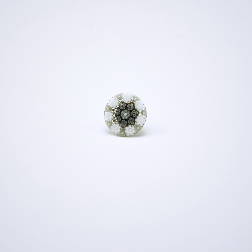 ムリーネ　ミルフィオリ　ピンブローチ　ヴェネチアンガラス　ラペルピン