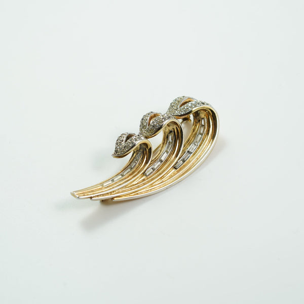 Brooch 'Art Deco Leaf'