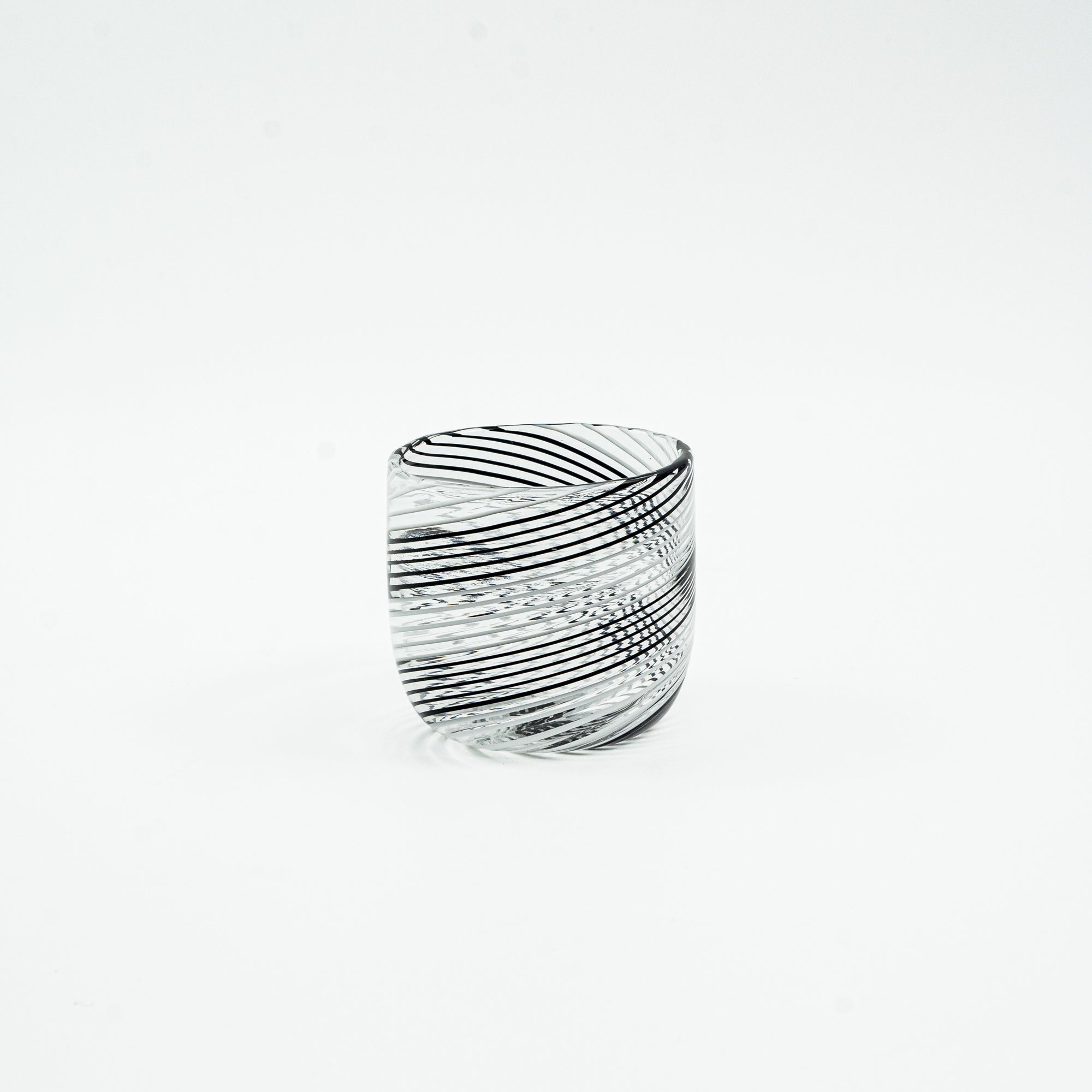 お猪口「花すすき」ネロ/ビアンコ