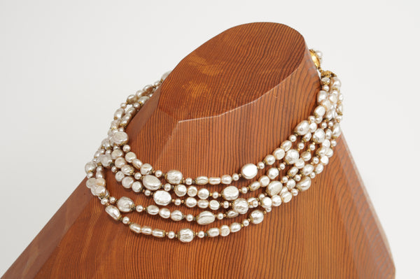 ５STAND PEARL NECKLACE
