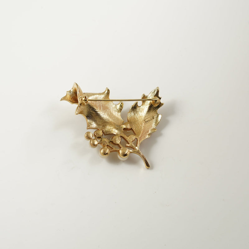 「Leaf with Pearl」BROOCH