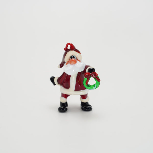 Santa Claus with a wreath ②