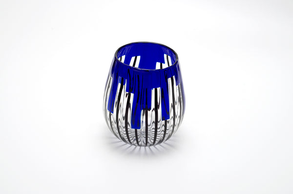 WINE TUMBLER GLASS 「COLORATO」BLUE