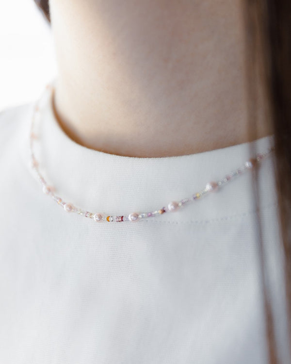 Necklace（Short）「piu」 2023 Rosa Mix