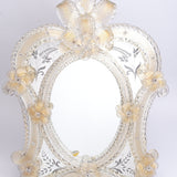 Golden Flower Decoration Mirror