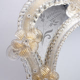 Golden Flower Decoration Mirror