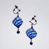 Earring「Shiratama no Osyare」［Blu/Oro Lace］