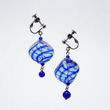 Earring「Shiratama no Osyare」［Blu/Oro Lace］