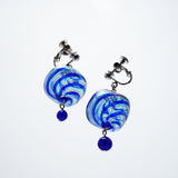 Earring「Shiratama no Osyare」［Blu/Oro Lace］