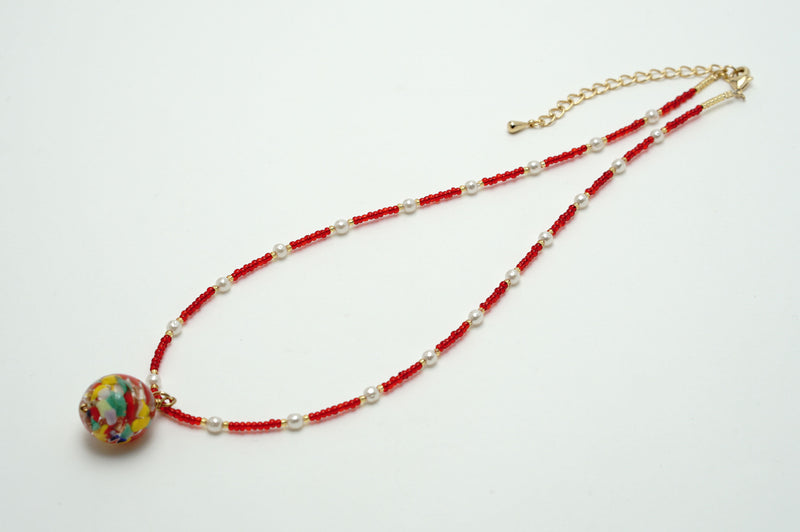 Necklace（Short）「più」［Rosso］